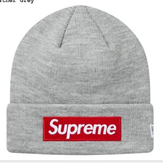 シュプリーム(Supreme)のグレー supreme New Era® Box Logo ボックス ビーニー(ニット帽/ビーニー)