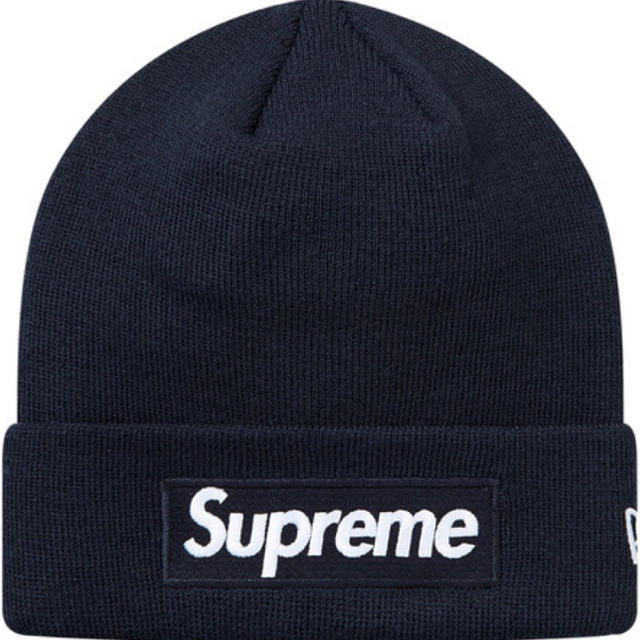 ニット帽/ビーニーsupreme box logo beanie 黒 ニット帽 新品 ボックス