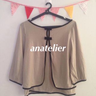 アナトリエ(anatelier)のanatelier♡リボンカットソー(カットソー(長袖/七分))