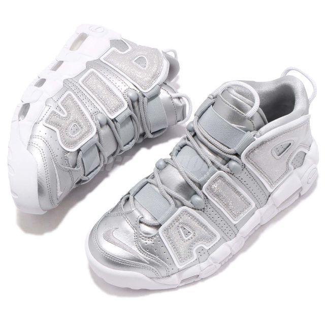 NIKEモデルNIKE AIR MORE UPTEMPO W メタリックシルバー 26.0cm