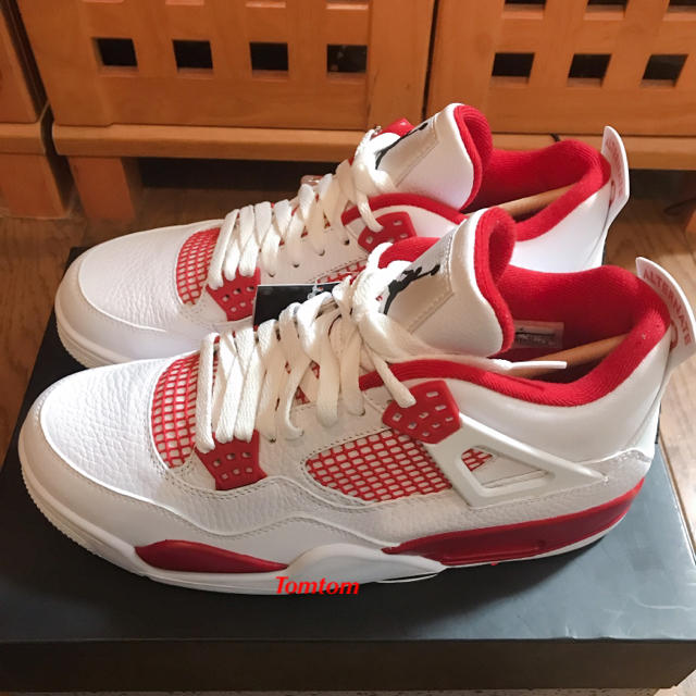 AIR JORDAN 4 RETRO WHITE/BLACK-GYM RED