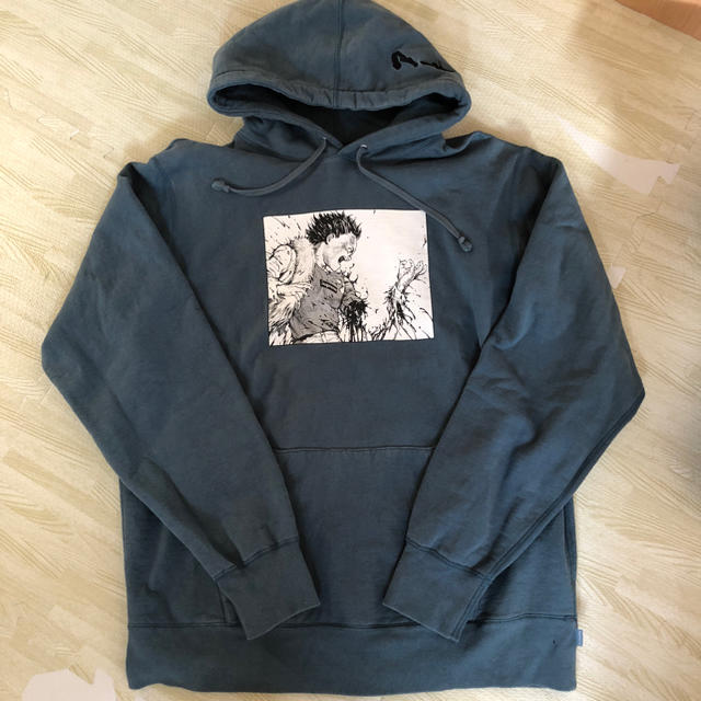 トップスSupreme AKIRA arm hooded sweatshirt スレート