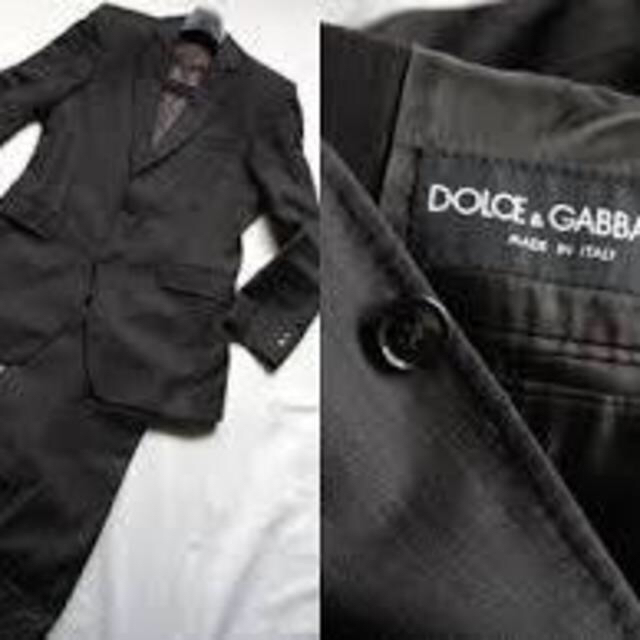 DOLCE&GABBANA(ドルチェアンドガッバーナ)の☆DOLCE&GABBANAヴァージンウール　ブラックシャドーストライプスーツ☆ メンズのスーツ(セットアップ)の商品写真