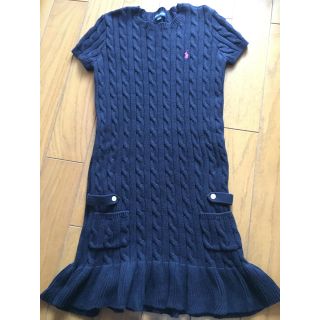 ラルフローレン(Ralph Lauren)のラルフローレン ニットワンピース 美品 140(ワンピース)