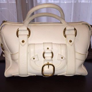 セリーヌ(celine)のCELINE ホワイト 皮バッグ(ハンドバッグ)