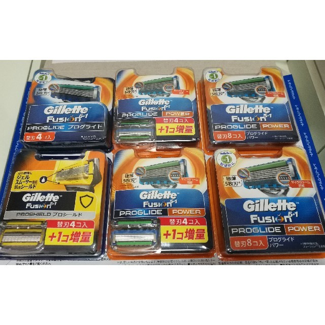 gilet(ジレ)のGillette  ジレット フュージョン シリーズ 替刃 まとめ売り スマホ/家電/カメラの美容/健康(メンズシェーバー)の商品写真