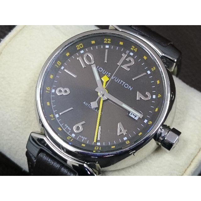 LOUIS VUITTON - ルイ・ヴィトン LOUIS VUITTON 腕時計 タンブール GMT 自動巻き