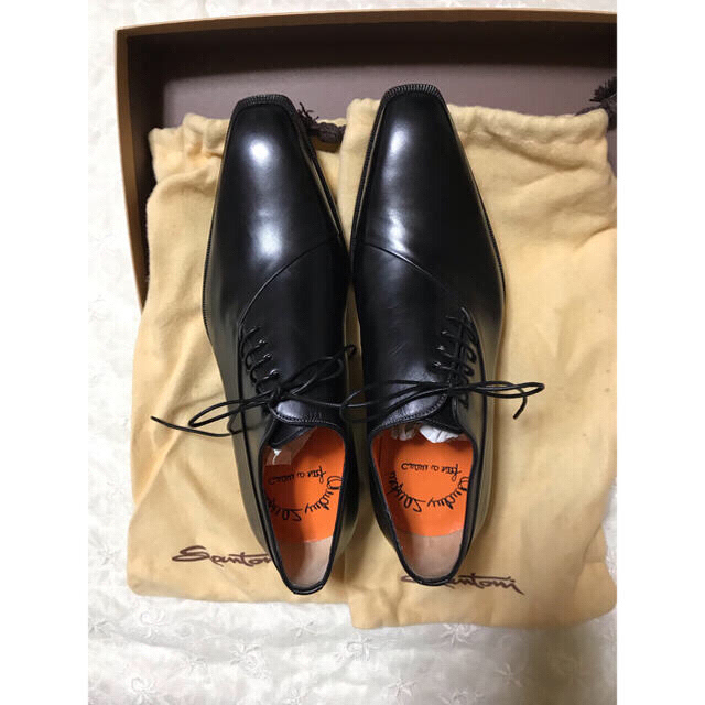 名入れ無料】 定価約12万 サントーニ santoni ビジネスシューズ 革靴