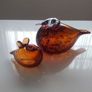 イッタラ(iittala)のイッタラバード　Mother &Baby(置物)