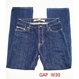 ギャップ(GAP)の濃紺 GAP ギャップ ジーンズ W30 セルビッジ 布パッチ メンズ(デニム/ジーンズ)