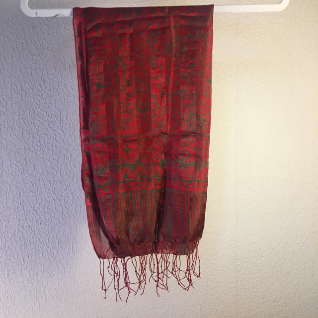 Antik batik(アンティックバティック)のシルクスカーフ ハンドメイドのファッション小物(スカーフ)の商品写真