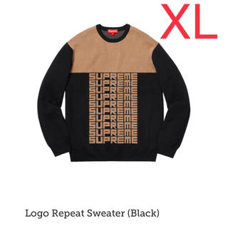 シュプリーム(Supreme)のsupreme シュプリーム Logo Repeat Sweater Black(ニット/セーター)