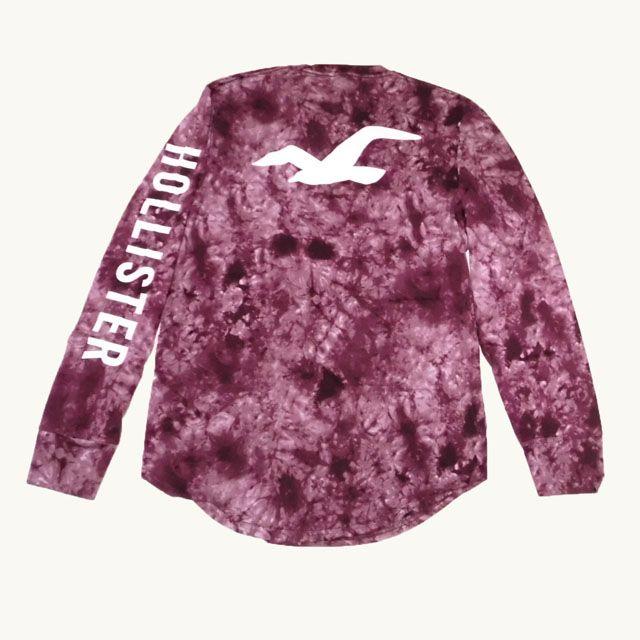 Hollister(ホリスター)の★新品/SALE★ホリスター★タイダイ長袖Tシャツ (Purple/M) メンズのトップス(Tシャツ/カットソー(七分/長袖))の商品写真