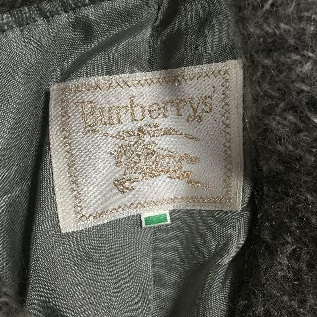 BURBERRY(バーバリー)のBURBERRYS バーバリー ウール ジャケット ダブル グレー 灰色 古着  レディースのジャケット/アウター(テーラードジャケット)の商品写真