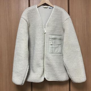 ユニクロ(UNIQLO)のゴールドさん専用 フリースカーディガン(ノーカラージャケット)