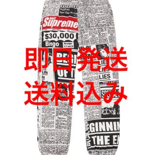 シュプリーム(Supreme)の即日発送 M supreme Newsprint Skate Pant(その他)