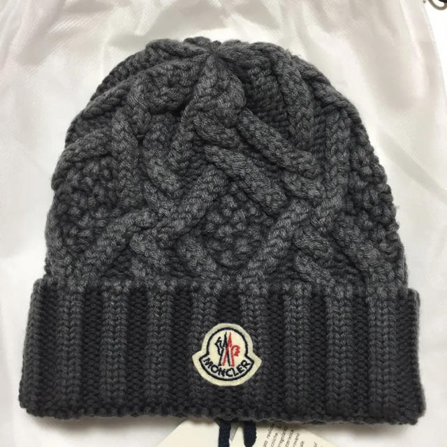 MONCLER - モンクレールグレーニット帽の通販 by s|モンクレールなら