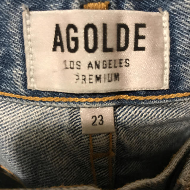 値下げ　AGOLDE ハイウエストダメージデニムパンツ 3