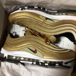 ナイキ(NIKE)の【美品】NIKE AIR MAX 97 OG QS ゴールド ナイキ(スニーカー)