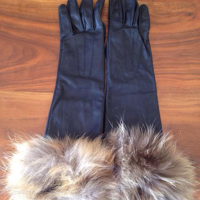 UNITED ARROWS(ユナイテッドアローズ)のkaon ロングレザーグローブ レディースのファッション小物(手袋)の商品写真