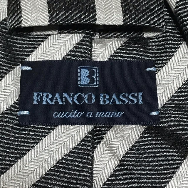 FRANCO BASSI(フランコバッシ)の[みっぴさん用]Franco Bassi フランコ バッシ グレー/シルバー メンズのファッション小物(ネクタイ)の商品写真