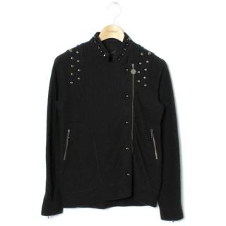 ヒステリックグラマー(HYSTERIC GLAMOUR)の中古HYSTERIC GLAMOURスタッズシングルライダースニット(ニット/セーター)