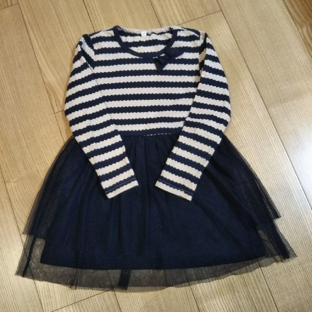 西松屋(ニシマツヤ)のチュールスカート ワンピース 120㎝ キッズ/ベビー/マタニティのキッズ服女の子用(90cm~)(ワンピース)の商品写真