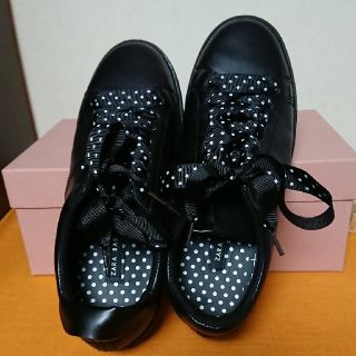 ザラ(ZARA)のZARA BASIC 革風スニーカー(スニーカー)