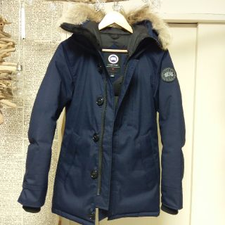 カナダグース(CANADA GOOSE)の稀少 EDIFICE 別注 クレストン XXS カナダグース ネイビー(ダウンジャケット)