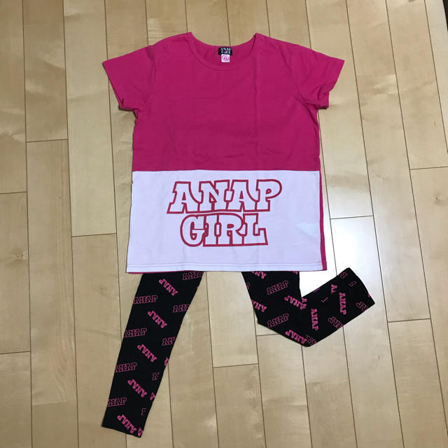 ANAP(アナップ)のANAP GIRL  サイズ XS（150cm） キッズ/ベビー/マタニティのキッズ服女の子用(90cm~)(Tシャツ/カットソー)の商品写真