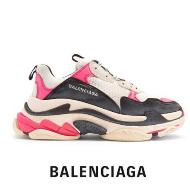 Balenciaga(バレンシアガ)のBALENCIAGA新品トリプルS正規39ピンクこじはる メンズの靴/シューズ(スニーカー)の商品写真