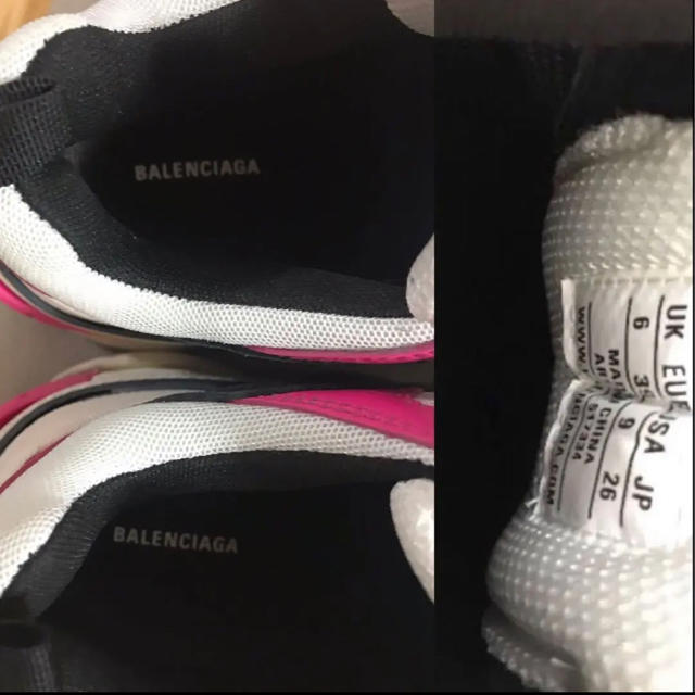 Balenciaga(バレンシアガ)のBALENCIAGA新品トリプルS正規39ピンクこじはる メンズの靴/シューズ(スニーカー)の商品写真