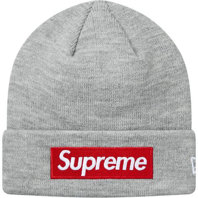 帽子Supreme New Era Box Logo Beanie 灰