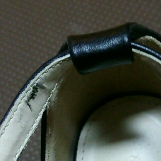 黒ヒールサンダル レディースの靴/シューズ(サンダル)の商品写真