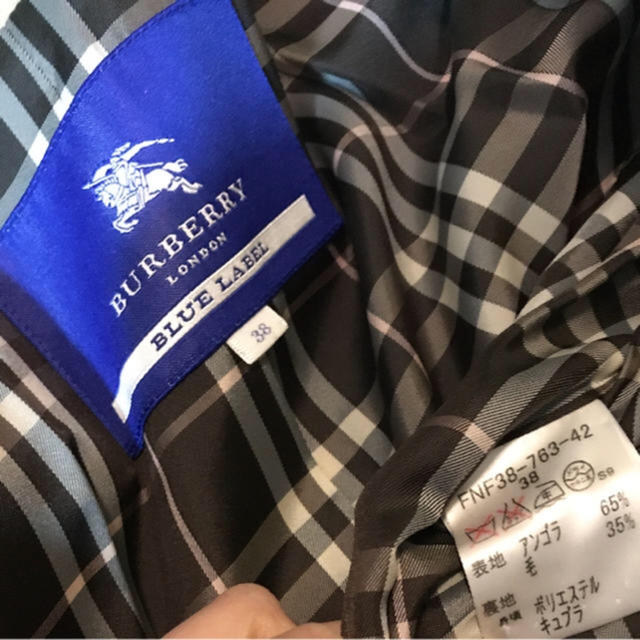 BURBERRY BLUE LABEL   バーバリー アンゴラコートの通販 by hhh