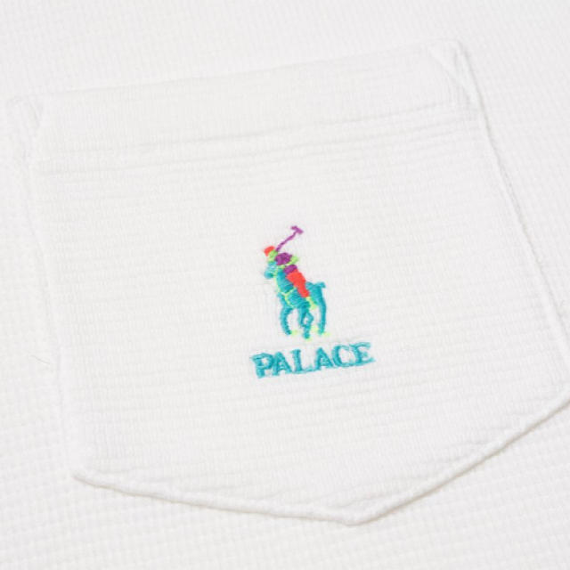 Ralph Lauren(ラルフローレン)のPALACE/Ralph Lauren Waffle Pocket Tee 白M メンズのトップス(Tシャツ/カットソー(半袖/袖なし))の商品写真