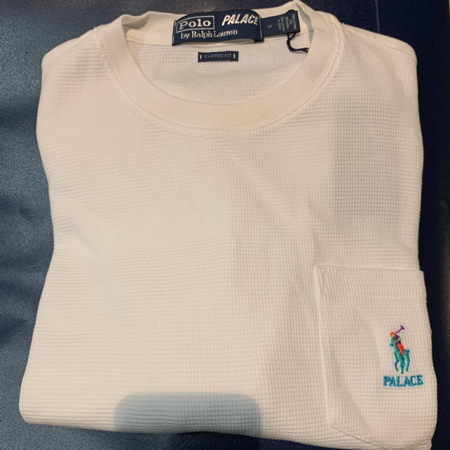 Ralph Lauren(ラルフローレン)のPALACE/Ralph Lauren Waffle Pocket Tee 白M メンズのトップス(Tシャツ/カットソー(半袖/袖なし))の商品写真