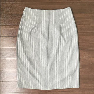 イマージュ(IMAGE)のコクーン ストライプタイトスカート(ひざ丈スカート)