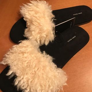 ザラ(ZARA)のZARA ファーサンダル(サンダル)