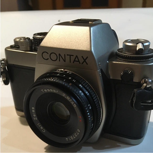 登場! S2 ウェス様専門CONTAX - 京セラ Zeiss f2.8 45mm Tessar フィルムカメラ