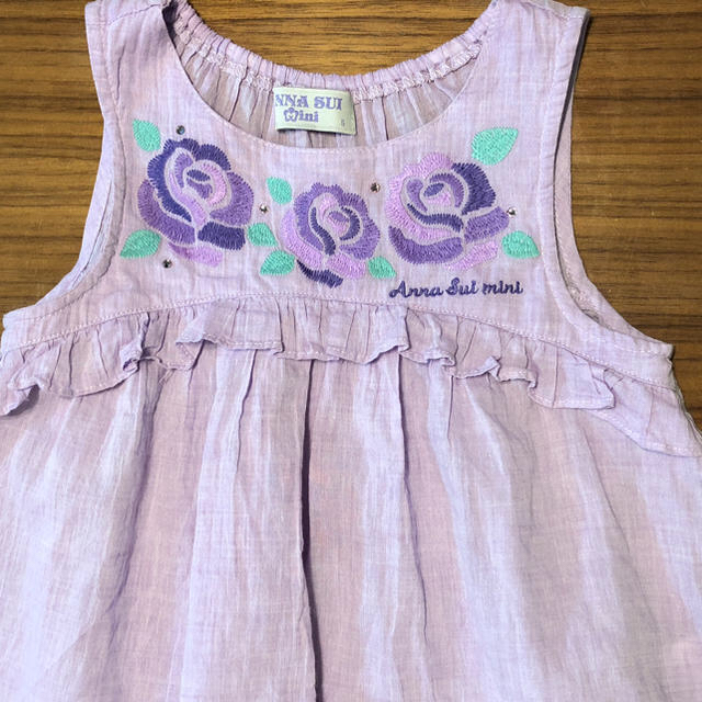 ANNA SUI mini(アナスイミニ)の【夏物】ANNA SUI mini ノースリーブ キッズ/ベビー/マタニティのキッズ服女の子用(90cm~)(ブラウス)の商品写真