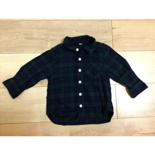 ユニクロ(UNIQLO)のUNIQLO チェックシャツ size80(シャツ/カットソー)