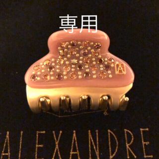 アレクサンドルドゥパリ(Alexandre de Paris)のクリスブラウン 様専用出品       アレクサンドルドゥパリ ヘアクリップ(バレッタ/ヘアクリップ)