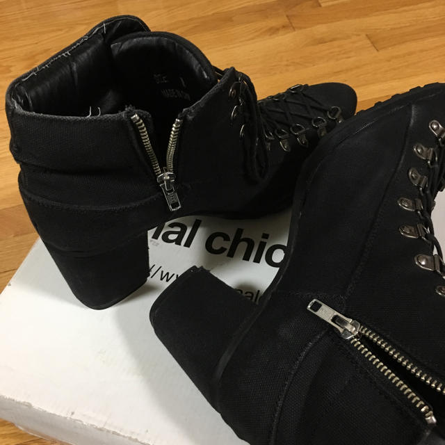 banal chic bizarre(バナルシックビザール)のbanal chic bizarre キャンバスヒールブーツ Mサイズ メンズの靴/シューズ(ブーツ)の商品写真