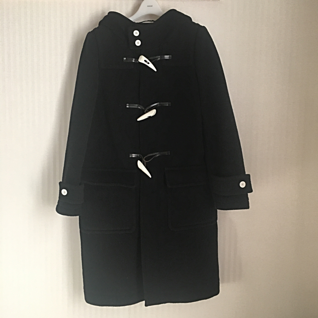 HYKE ハイク ダッフルコート 白トグル-