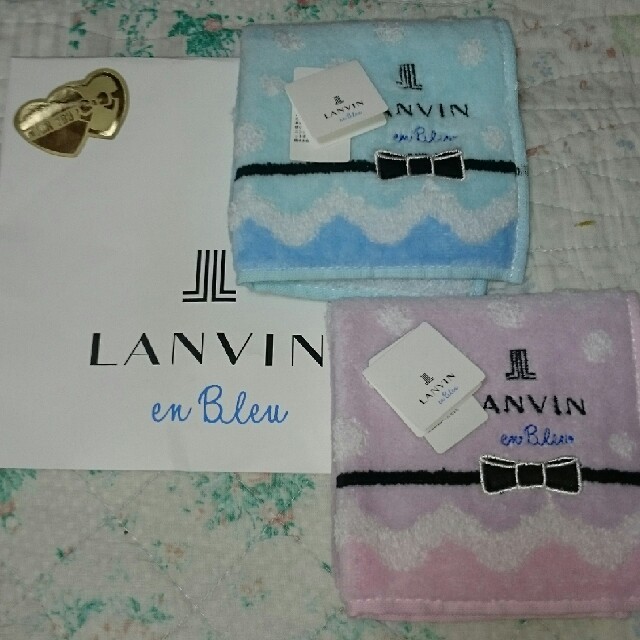 LANVIN en Bleu(ランバンオンブルー)のランバン  エンブルーハンカチセット レディースのファッション小物(ハンカチ)の商品写真