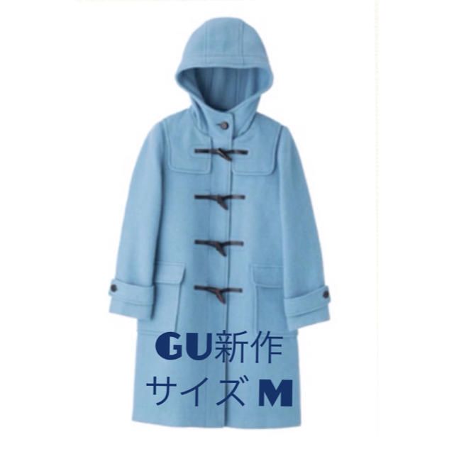 GU(ジーユー)のGU ウールブレンドロングダッフルコート M レディースのジャケット/アウター(ダッフルコート)の商品写真