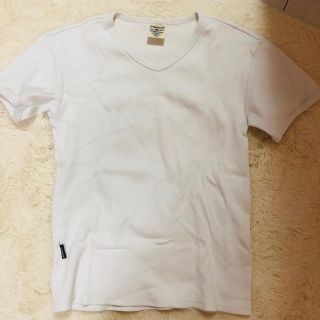 アヴィレックス(AVIREX)のAVIREX USA VネックTシャツ 白 Sサイズ(Tシャツ/カットソー(半袖/袖なし))