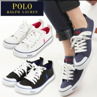 ポロラルフローレン(POLO RALPH LAUREN)のPOLO RALF LAUREN ポロ スニーカー レディース 24cm(スニーカー)