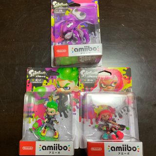 ニンテンドウ(任天堂)のスプラトゥーン amiibo アミーボ 3体セット(ゲームキャラクター)